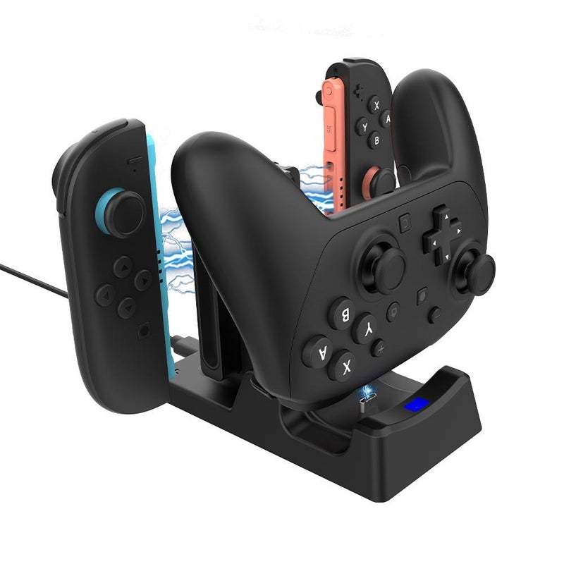 For Switch2pro Controller Charging Stand,For Switch2 Console Charging,Type-C,For Joy-Con Magnetic Charg 3-in-1 - Image 4